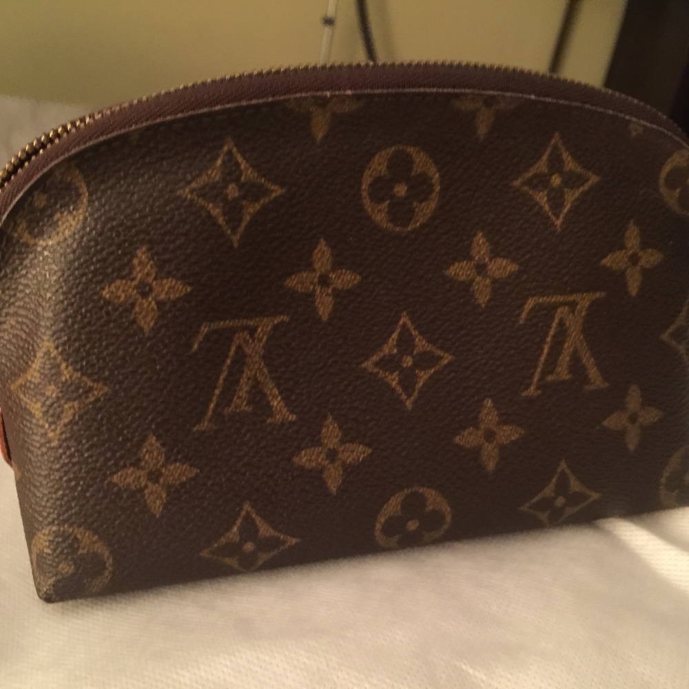 Louis Vuitton Brown Pochette Monogram Makeup Bag